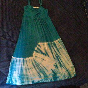 Charlotte Russe blue and white tie-dye Sundress